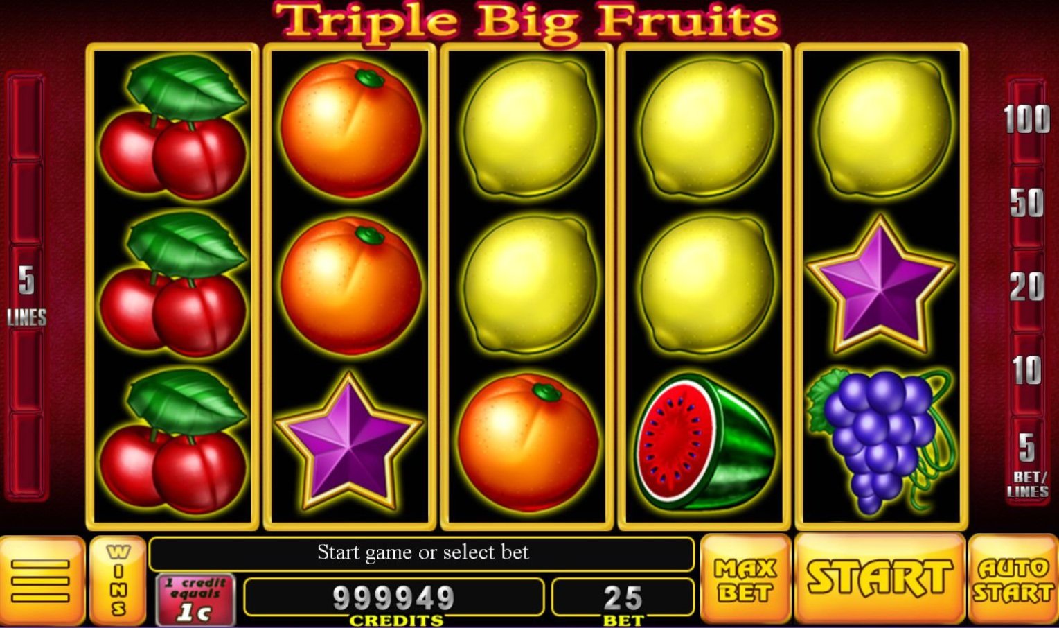 Triple Big Fruits